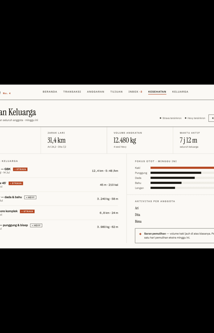 Family Finance 4 Ledger health screen